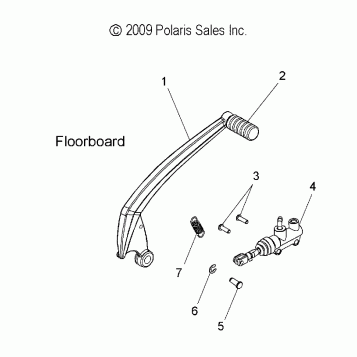 BRAKES, BRAKE PEDAL and REAR MASTER CYLINDER - V10CB26/PB26 ALL OPTIONS (49VICBRAKEPEDAL10KP)