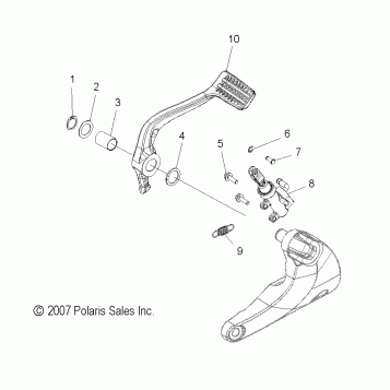 BRAKES, BRAKE PEDAL and REAR MASTER CYLINDER - V11HA36/HB36/HS36 ALL OPTIONS (49VICBRAKEPEDAL11HMR)