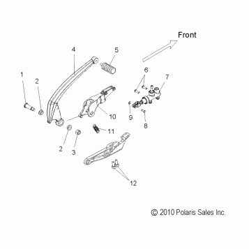BRAKES, BRAKE PEDAL and REAR MASTER CYLINDER - V14RB36 ALL OPTIONS (49VICBRAKEPEDAL11KP)