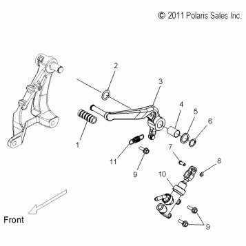 BRAKES, BRAKE PEDAL and REAR MASTER CYLINDER - V13MB36 ALL OPTIONS (49VICBRAKEPEDAL13S)