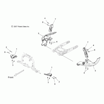 CHASSIS, BUMPER, TIP OVER - V08SB36/SD36 ALL OPTIONS (49VICBUMPERTO08VN)