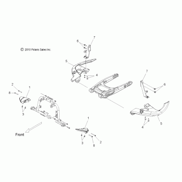 CHASSIS, BUMPER, TIP OVER - V15SW36 ALL OPTIONS (49VICBUMPERTO11VN)