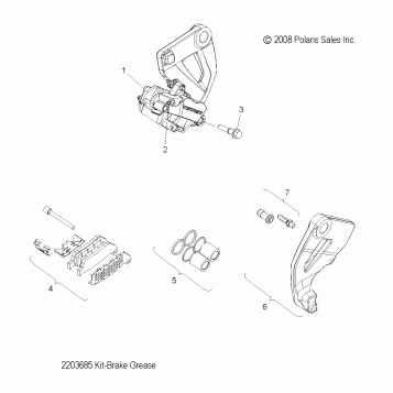BRAKES, CALIPER, REAR - V15SW36 ALL OPTIONS (49VICCALIPERRR09VN)