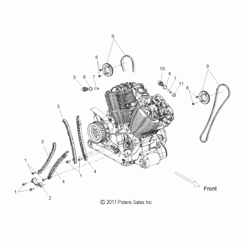 ENGINE, CAMCHAIN - V15CW/DB/DW/TW36 (49VICCAMCHAIN12HB)