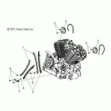 ENGINE, CAMCHAIN - V14SW36 ALL OPTIONS (49VICCAMCHAIN12VN)