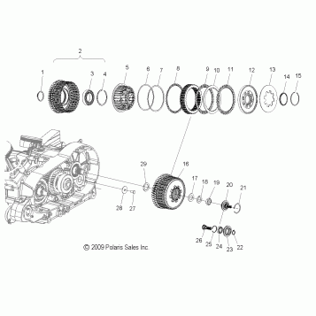 DRIVE TRAIN, CLUTCH - V10XB36DAP/LKP/XC36DN ALL OPTIONS (49VICCLUTCH10VGS)