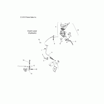 STEERING, CLUTCH LEVER - V15SW36 ALL OPTIONS (49VICCLUTCHLVR13VN)