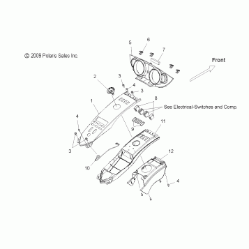 BODY, CONSOLE BRIDGE and BEZEL - V10SD36/SC36/VB36 ALL OPTIONS (49VICCONSOLE10VN)