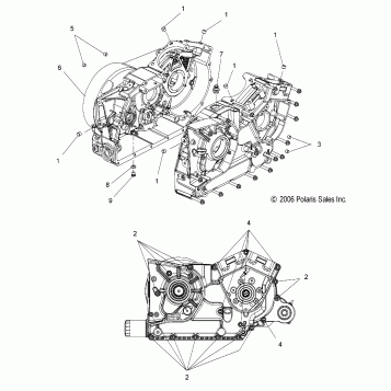 ENGINE, CRANKCASE - V07AB26/GB26 ALL OPTIONS (49VICCRANKCASE07VEGAS)