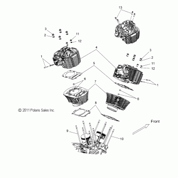 ENGINE, CYLINDER and HEAD - V12WB36NA (49VICCYLINDERHD12HB)