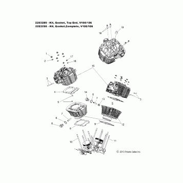ENGINE, CYLINDER and HEAD - V15SW36 ALL OPTIONS (49VICCYLINDERHD14VN)