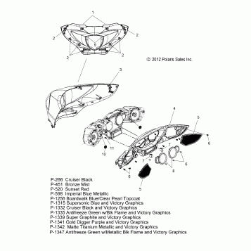 BODY, DASH - V13DW36/TW/KW/ZW ALL OPTIONS (49VICDASH13CC)