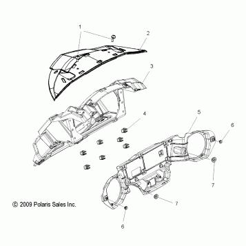 BODY, DASH, INNER - V16DA36 ALL OPTIONS (49VICDASHINNER10CC)