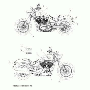 BODY, DECALS - V08HB26/HS26 ALL OPTIONS (49VICDECAL08HMR)
