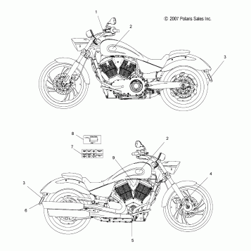 BODY, DECALS - V08AB26/GB26/LB26 ALL OPTIONS (49VICDECAL08VEGAS)