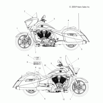 BODY, DECALS - V10DB36DA/EB36DA ALL OPTIONS (49VICDECAL10CC)