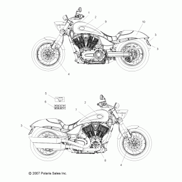 BODY, DECALS - V10HB36DD/HS36DC/BB26DA ALL OPTIONS (49VICDECAL10HMR)