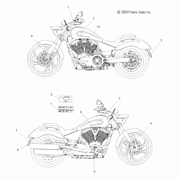 BODY, DECALS - V10AB26/LB26 ALL OPTIONS (49VICDECAL10VEGAS)
