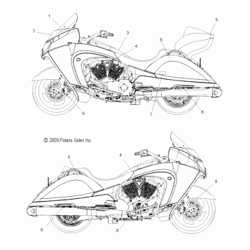 BODY, DECALS - V10SD36/SC36/VB36 ALL OPTIONS (49VICDECAL10VN)