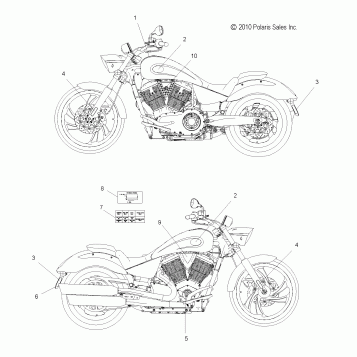 BODY, DECALS - V12GB36/GA36/ZB36 ALL OPTIONS (49VICDECAL11VGS)