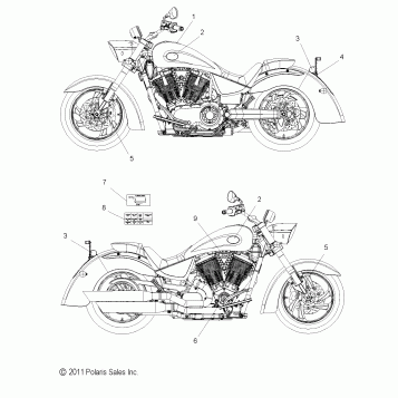 BODY, DECALS - V12CB36NP/NPC/NPA (49VICDECAL12KP)