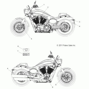 BODY, DECALS - V13MB36 ALL OPTIONS (49VICDECAL13J)
