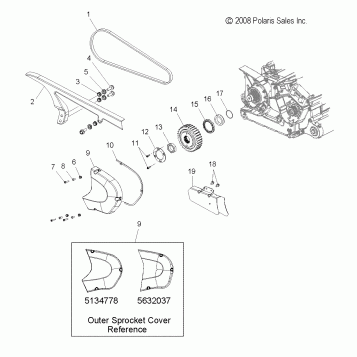 DRIVE TRAIN, SPROCKET, DRIVE, FRONT - V06CB26 ALL OPTIONS (49VICDRVSPROCKET06KP)