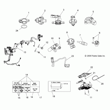 ELECTRICAL, HARNESSES, SENSORS and SWITCHES - V07AB26/GB26 ALL OPTIONS (49VICELECT07HAM)