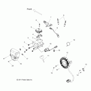 ELECTRICAL, IGNITION SYSTEM - V15UW/YW/ZW36 ALL OPTIONS (49VICELECT13S)