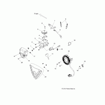 ELECTRICAL, IGNITION SYSTEM - V14DA/DB/DW/TW/ZW36 ALL OPTIONS (49VICELECT14CCT15)