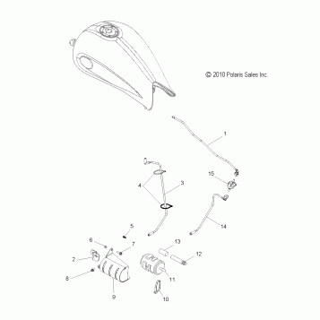 FUEL SYSTEM, EVAP SYSTEM (CA) - V15WB36NAC (49VICEVAP11VGS)