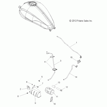 FUEL SYSTEM, EVAP SYSTEM (CA) - V14MB36 ALL OPTIONS (49VICEVAP13B)