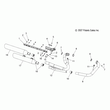 ENGINE, EXHAUST - V08BC26/XB26 ALL OPTIONS (49VICEXHAUST08VEGAS)