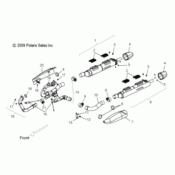 ENGINE, EXHAUST - V16DA36 ALL OPTIONS (49VICEXHAUST10CC)