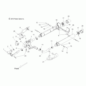 ENGINE, EXHAUST - V15SW36 ALL OPTIONS (49VICEXHAUST11VN)