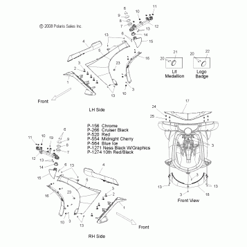 BODY, FAIRING - V09SB36/SC36/SD36/SZ36 ALL OPTIONS (49VICFAIRING09VN)