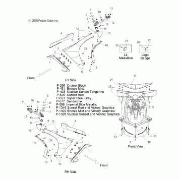 BODY, FAIRING - V12SW36/AW36 ALL OPTIONS (49VICFAIRING12VN)