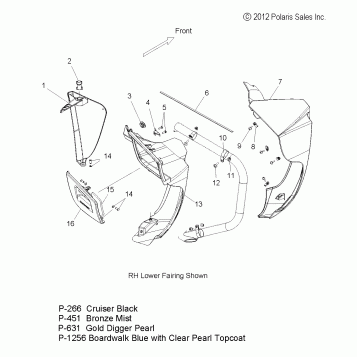 BODY, FAIRING, LOWER - V13DW36/TW/KWZW ALL OPTIONS (49VICFAIRING13CC)
