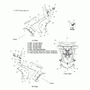 BODY, FAIRING - V13SW36/AW36 ALL OPTIONS (49VICFAIRING13VN)