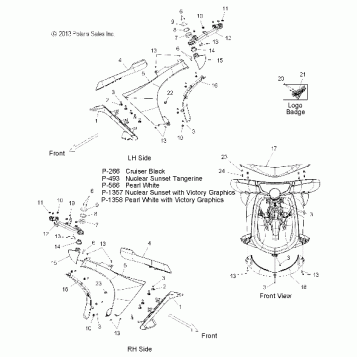 BODY, FAIRING - V14SW36 ALL OPTIONS (49VICFAIRING14VN)
