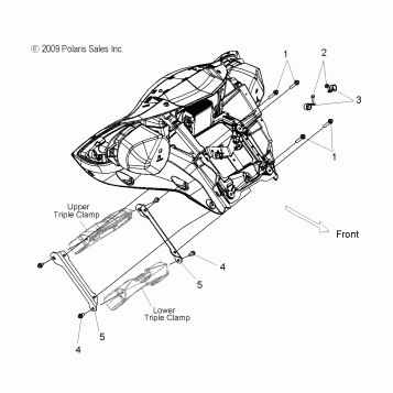 BODY, FAIRING, MOUNTING - V16DA36 ALL OPTIONS (49VICFAIRINGMTG10CC)