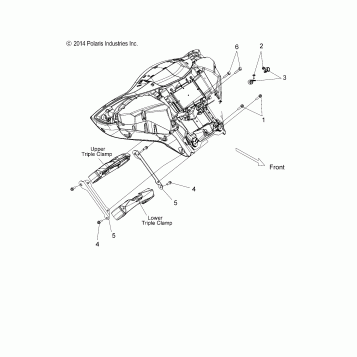 BODY, FAIRING, MOUNTING - V15UW/YW/ZW36 ALL OPTIONS (49VICFAIRINGMTG15MAG)