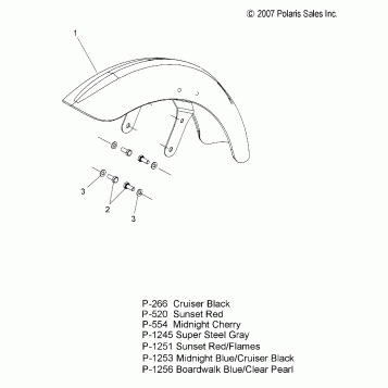 BODY, FENDER, FRONT - V08AB26/GB26/LB26 ALL OPTIONS (49VICFENDERFRT08VEGAS)