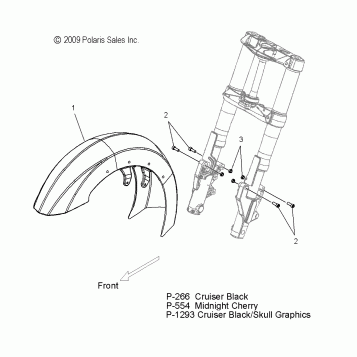 BODY, FENDER, FRONT - V10DB36DA/EB36DA ALL OPTIONS (49VICFENDERFRT10CC)