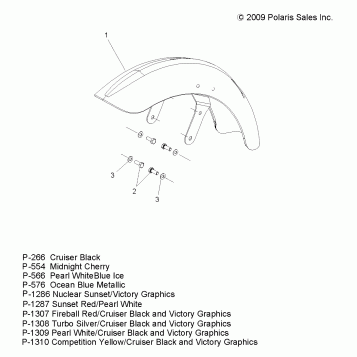 BODY, FENDER, FRONT - V10AB26/LB26 ALL OPTIONS (49VICFENDERFRT10VGS)