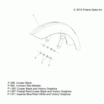 BODY, FENDER, FRONT - V11GA36/GB36/GC36 ALL OPTIONS (49VICFENDERFRT11VGS)