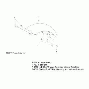 BODY, FENDER, FRONT - V12HS36/HA36 ALL OPTIONS (49VICFENDERFRT12HMR)