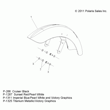 BODY, FENDER, FRONT - V12GB36/GA36/ZB36 ALL OPTIONS (49VICFENDERFRT12VGS)