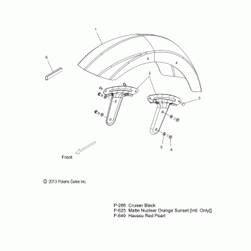 BODY, FENDER, FRONT - V14MB36 ALL OPTIONS (49VICFENDERFRT14JDG)