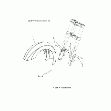 BODY, FENDER, FRONT - V16DA36 ALL OPTIONS (49VICFENDERFRT15CC8)